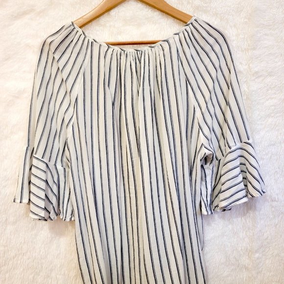 Chaps Striped Blouse - Picture 2 of 3